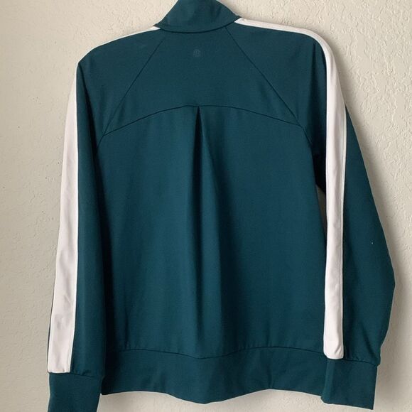 Zella 2-Pc Set Teal Jacket/Pants with White Accents Pockets Men’s Size S - Picture 3 of 15